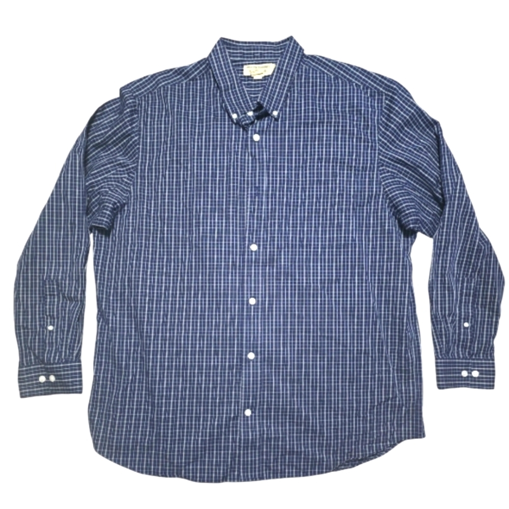 Duluth Trading Co Wrinklefighter Long Sleeve Button Down Men's Size 2XL